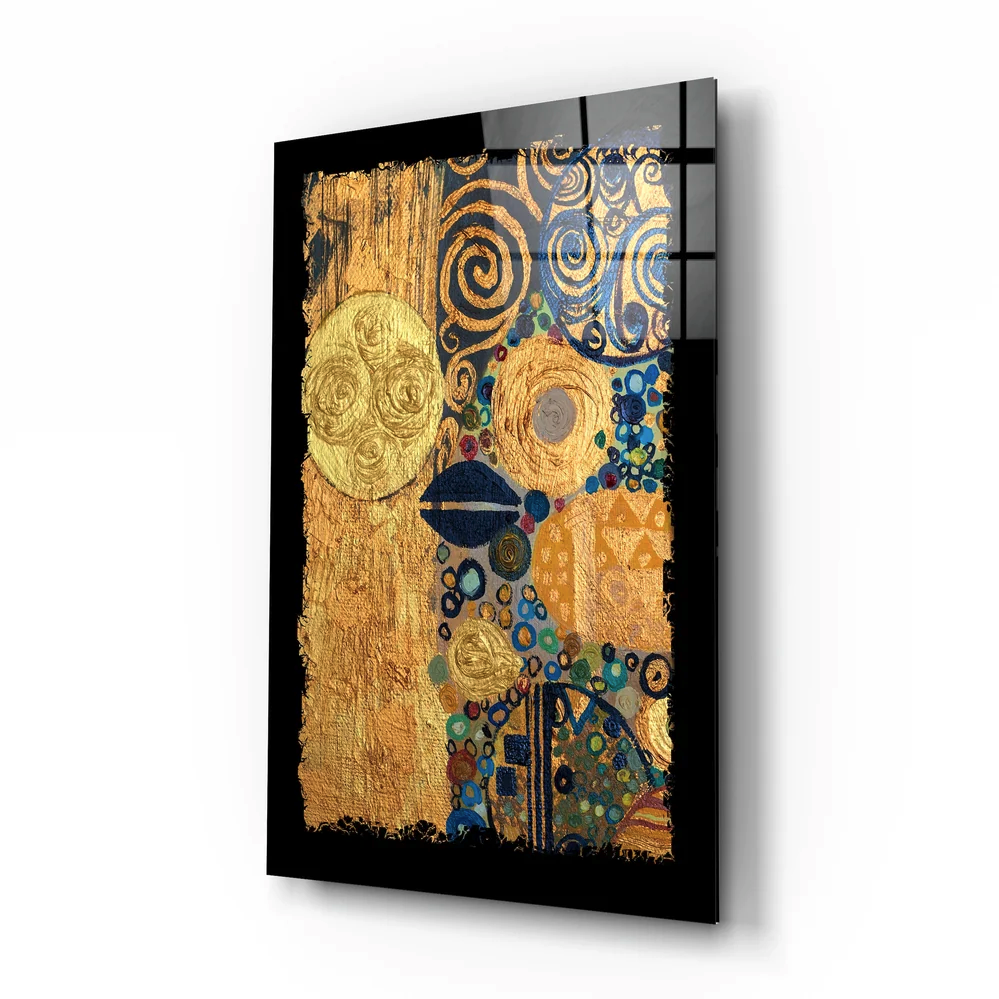 ABSTRACT GLASS WALL ART