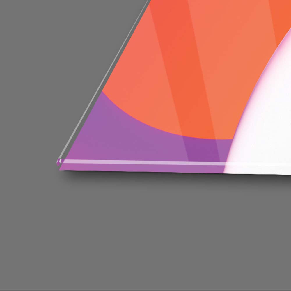 3D Party Rings Glass Wall Art