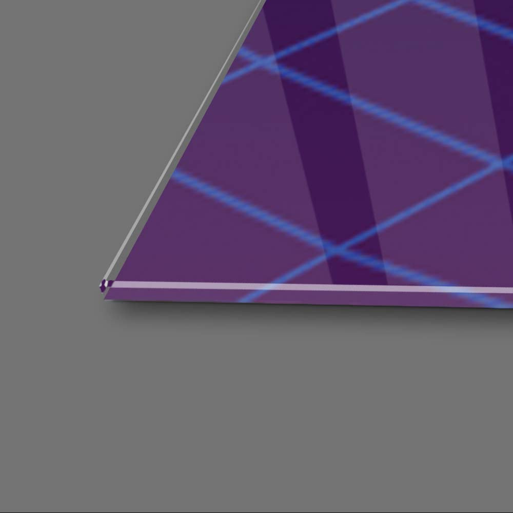 80's Synthwave Glass Wall Art