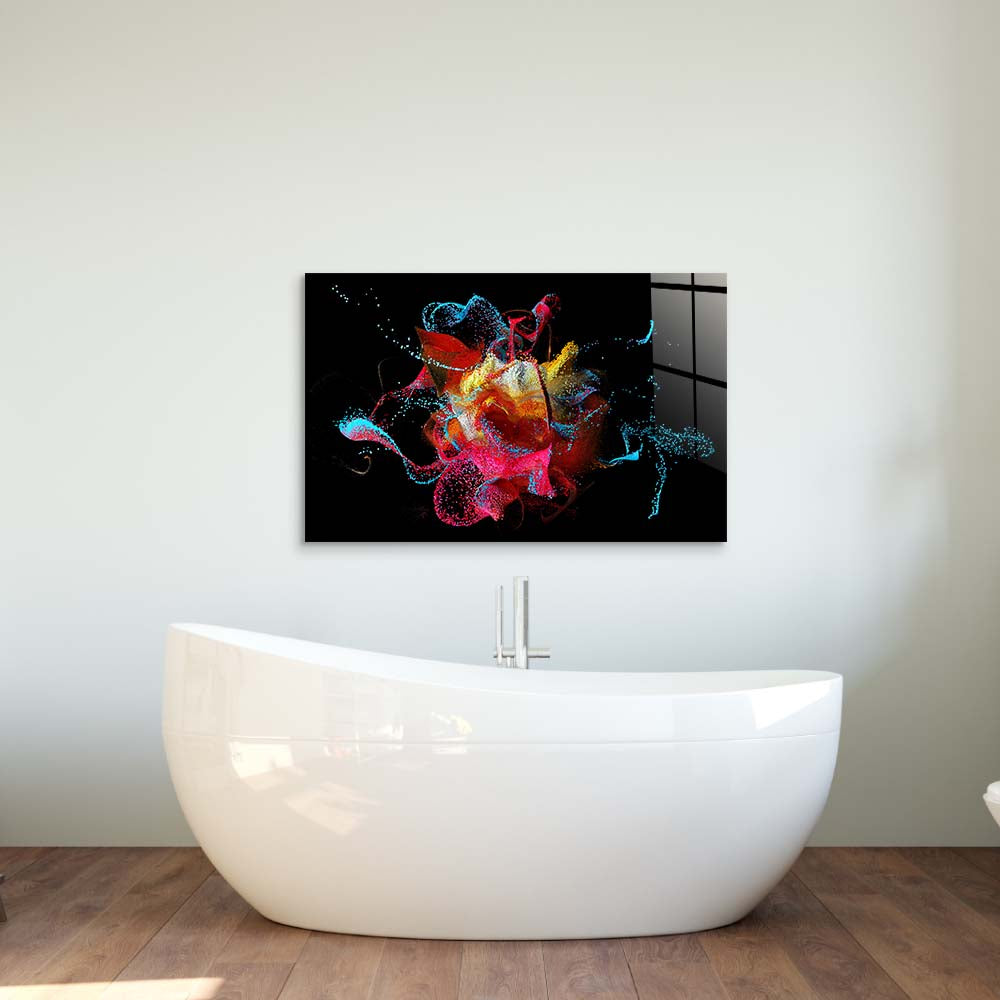 Abstract Bubbles Glass Wall Art