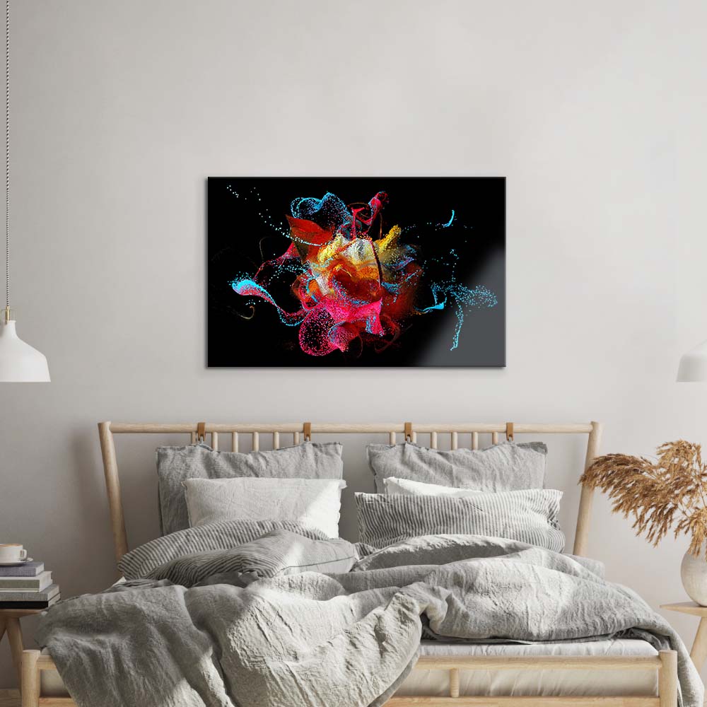 Abstract Bubbles Glass Wall Art