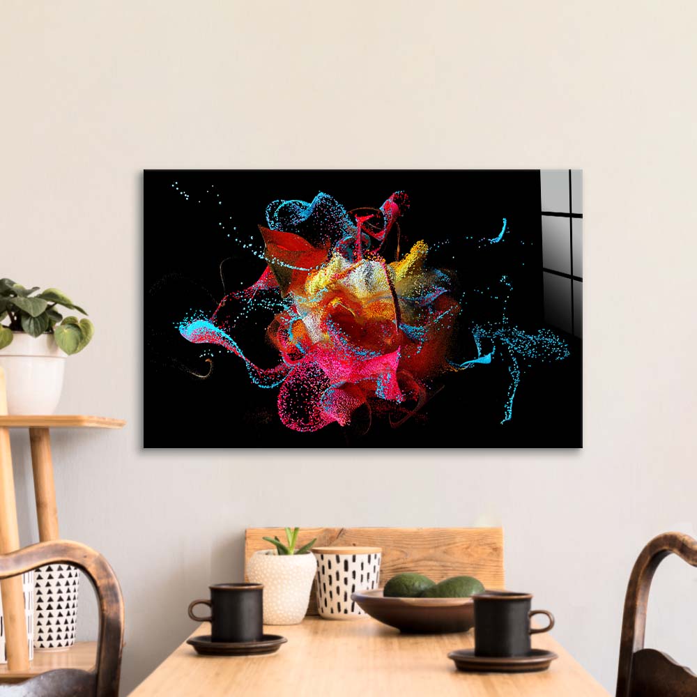 Abstract Bubbles Glass Wall Art