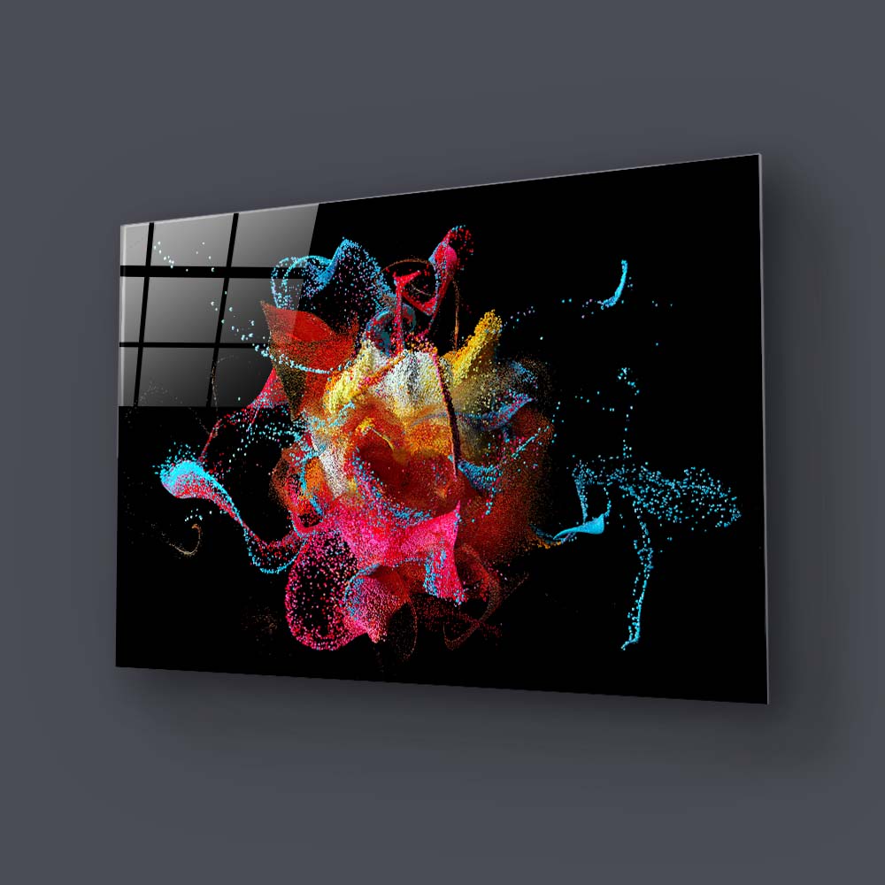 Abstract Bubbles Glass Wall Art