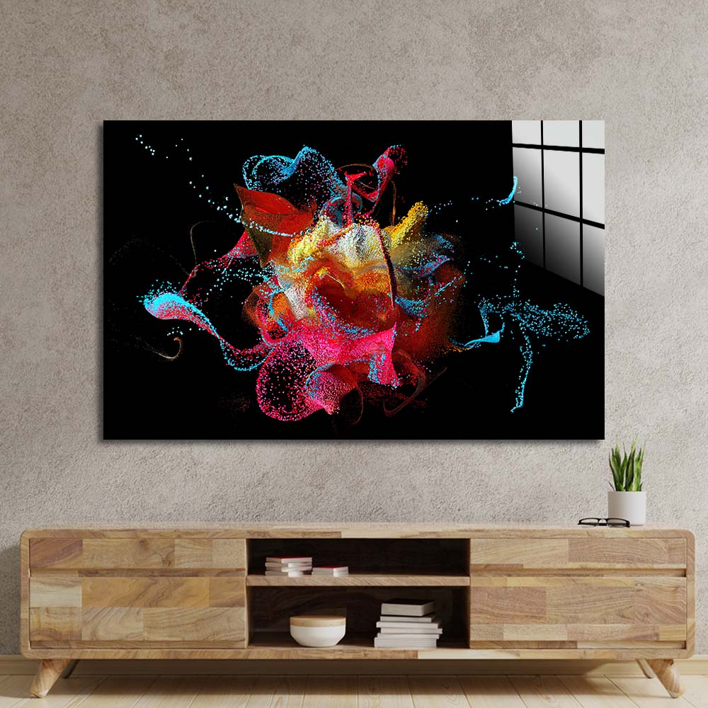 Abstract Bubbles Glass Wall Art