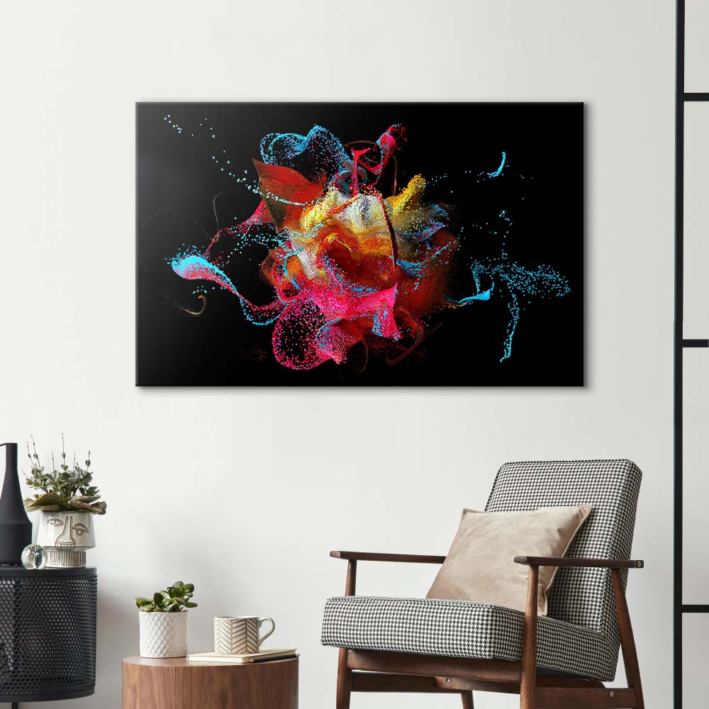 Abstract Bubbles Glass Wall Art