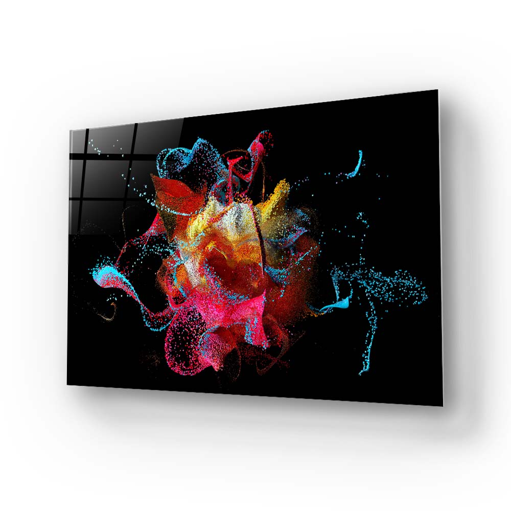 Abstract Bubbles Glass Wall Art