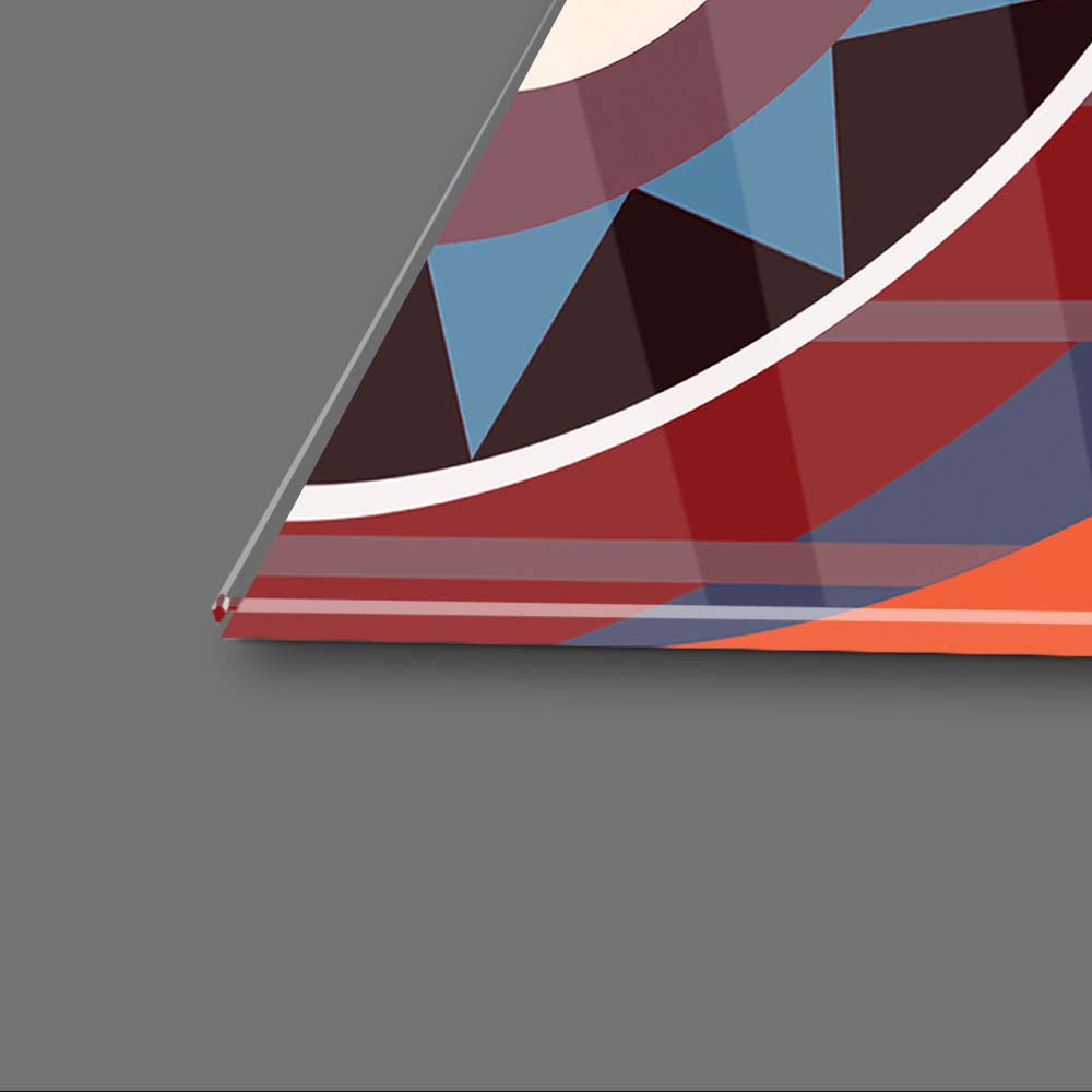 Abstract Dirty Dog Glass Wall Art