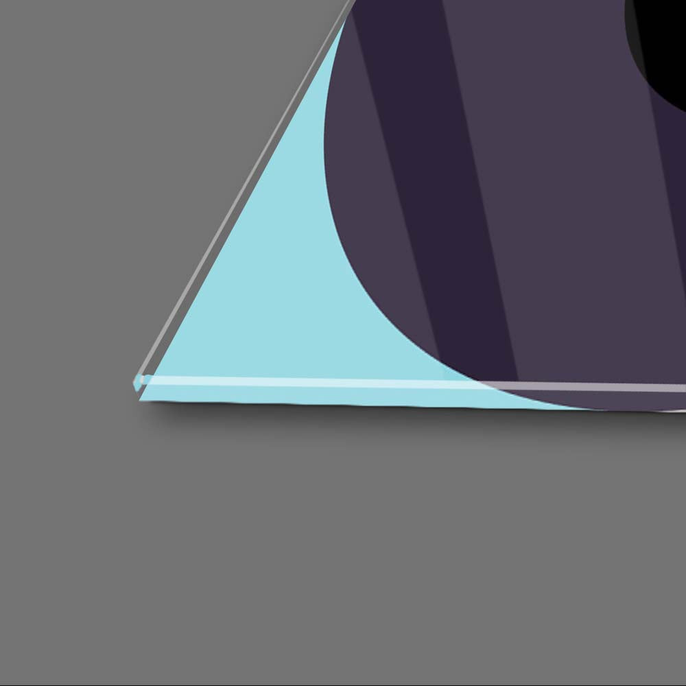 Abstract Drunk Women Glass Wall Art