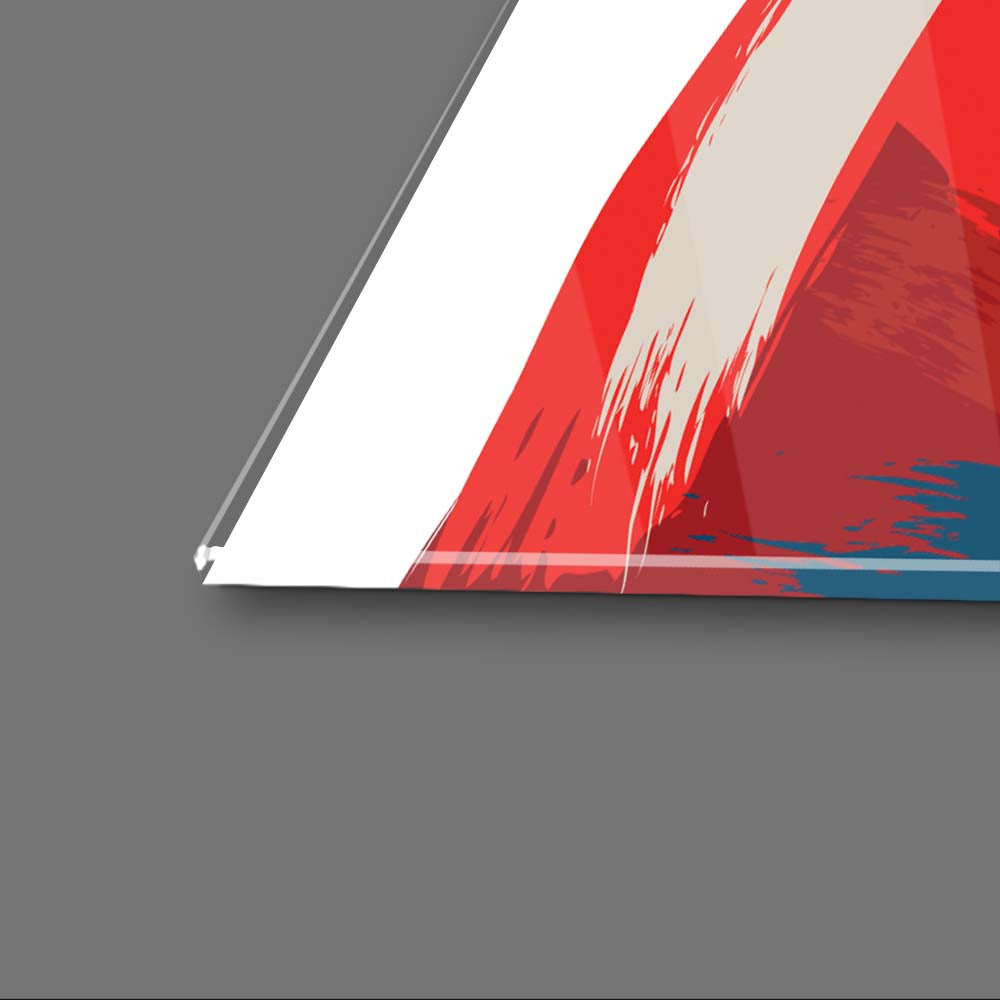 Abstract Female Figure Glass Wall Art