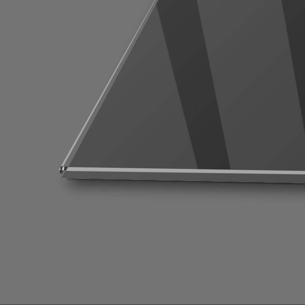 Abstract Geometric Brown Horse Glass Wall Art