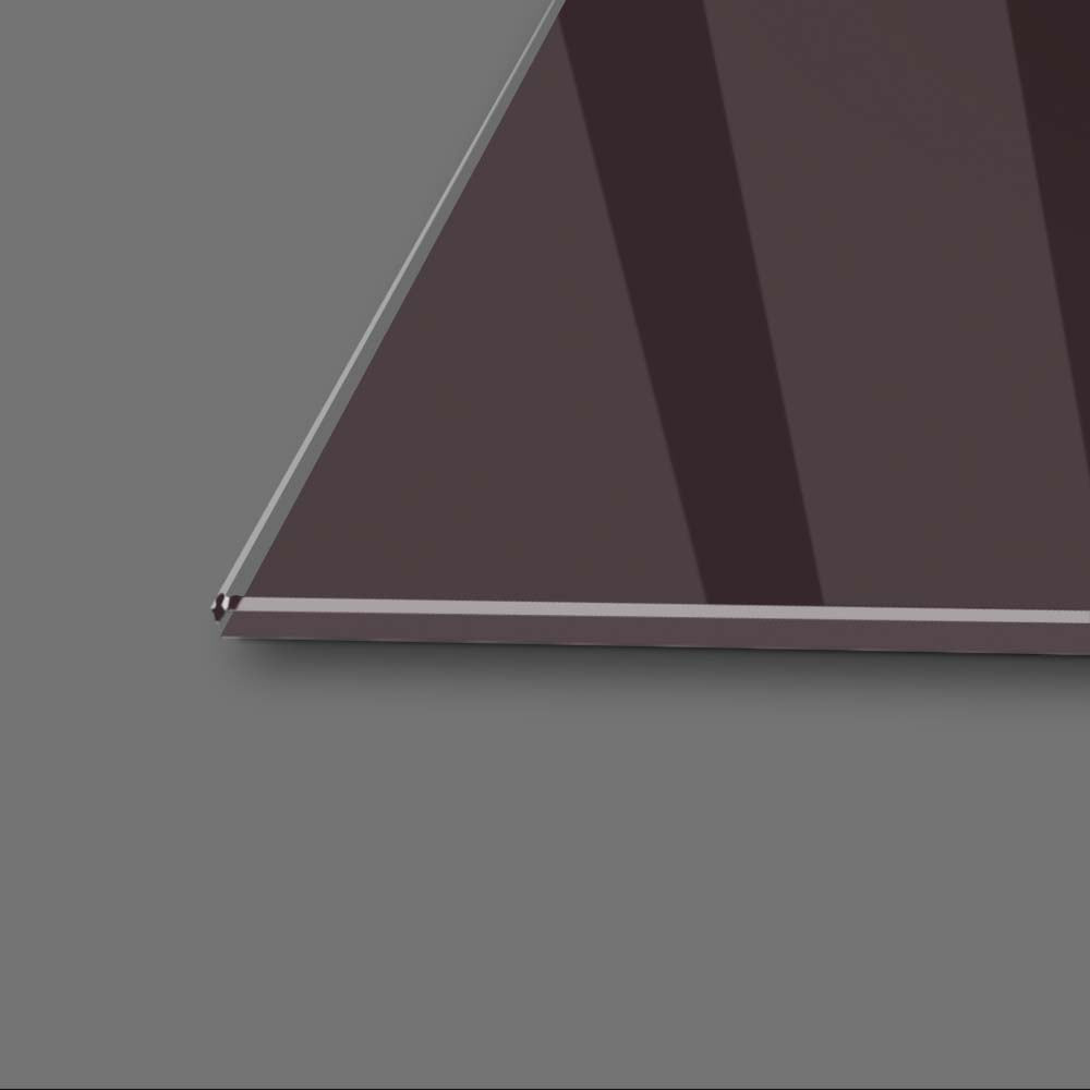 Abstract Geometric Ginger Cat Glass Wall Art