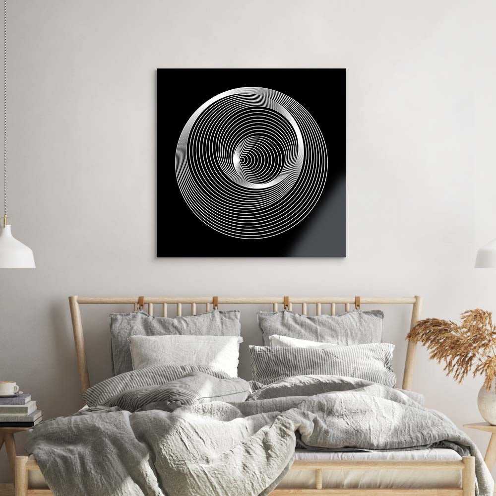 Abstract Repeating Circles Glass Wall Art