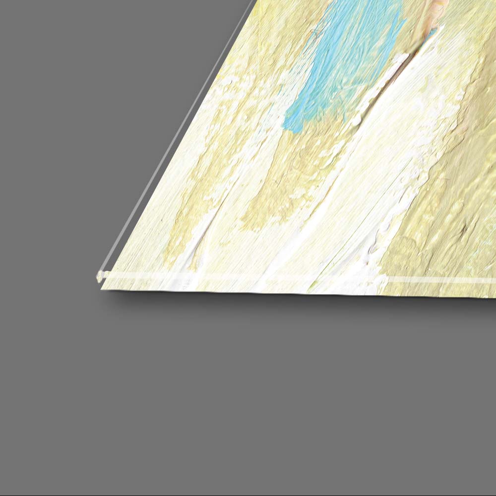 Abstract Sunflowers Glass Wall Art