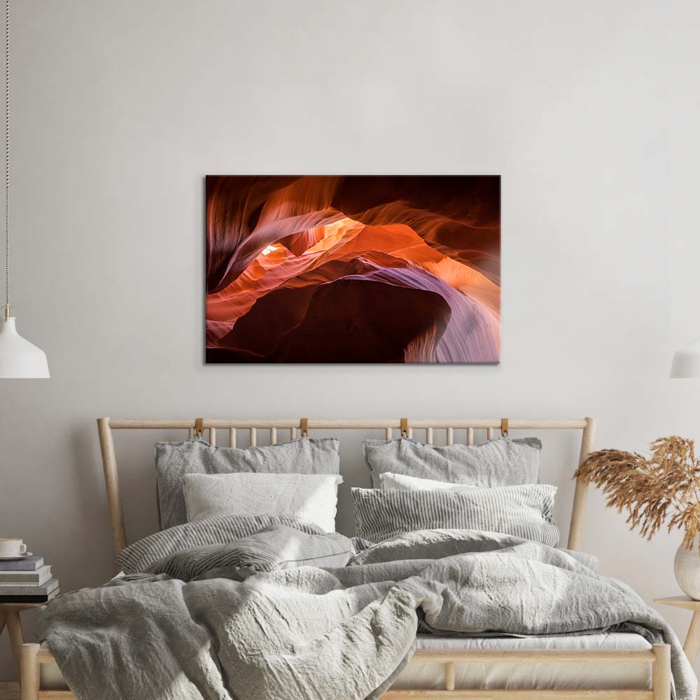 Antelope Canyon, Arizona 2 Glass Wall Art