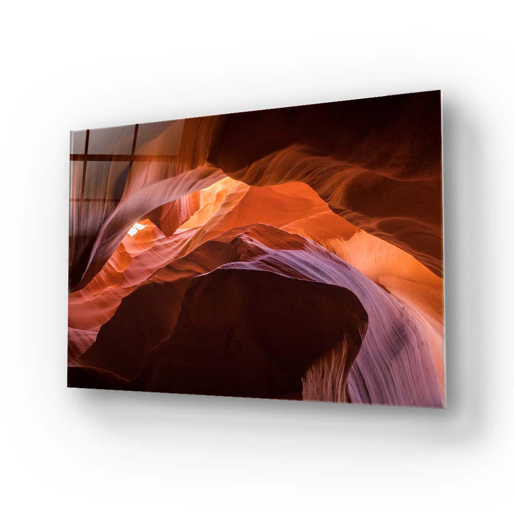 Antelope Canyon, Arizona 2 Glass Wall Art