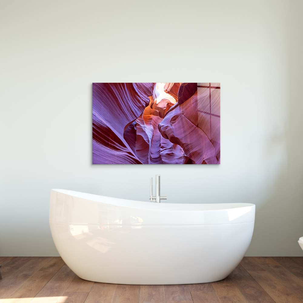 Antelope Canyon, Arizona 3 Glass Wall Art