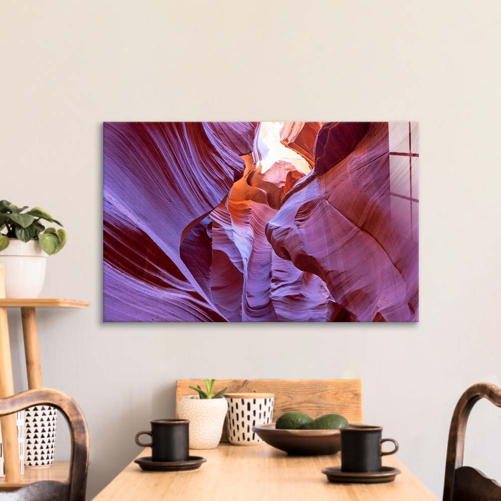 Antelope Canyon, Arizona 3 Glass Wall Art