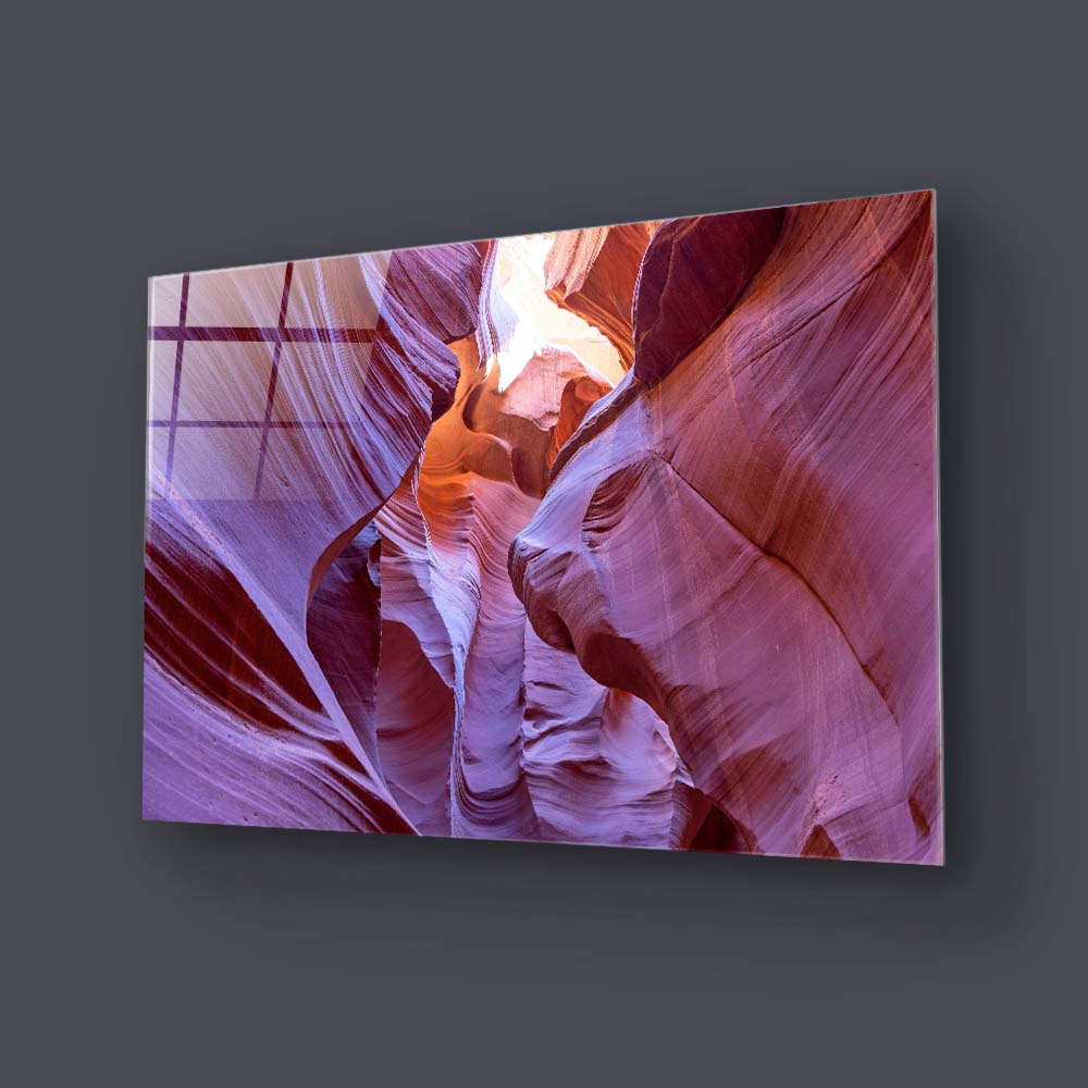 Antelope Canyon, Arizona 3 Glass Wall Art