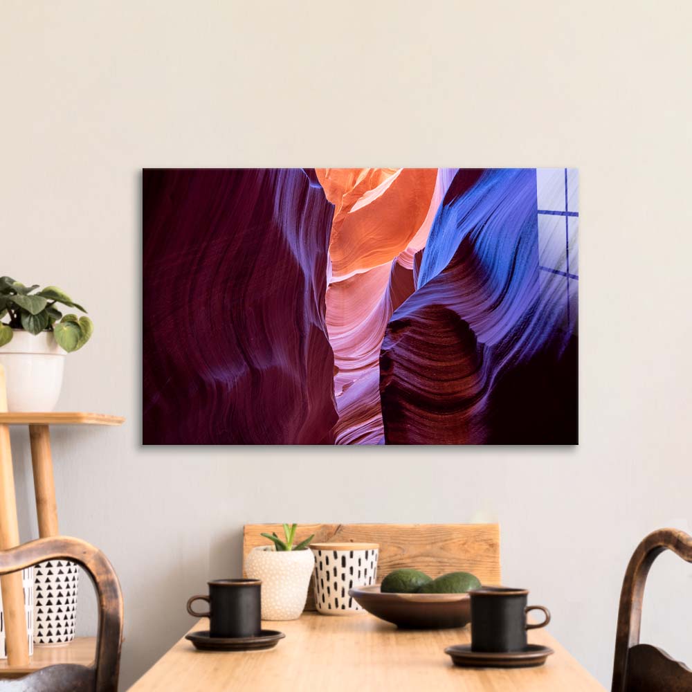 Antelope Canyon, Arizona 4 Glass Wall Art