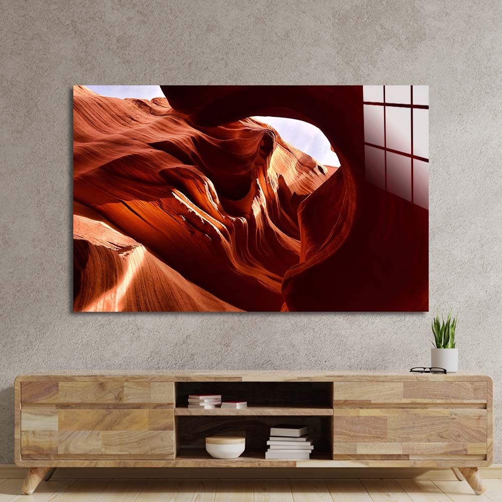 Antelope Canyon, Arizona Glass Wall Art