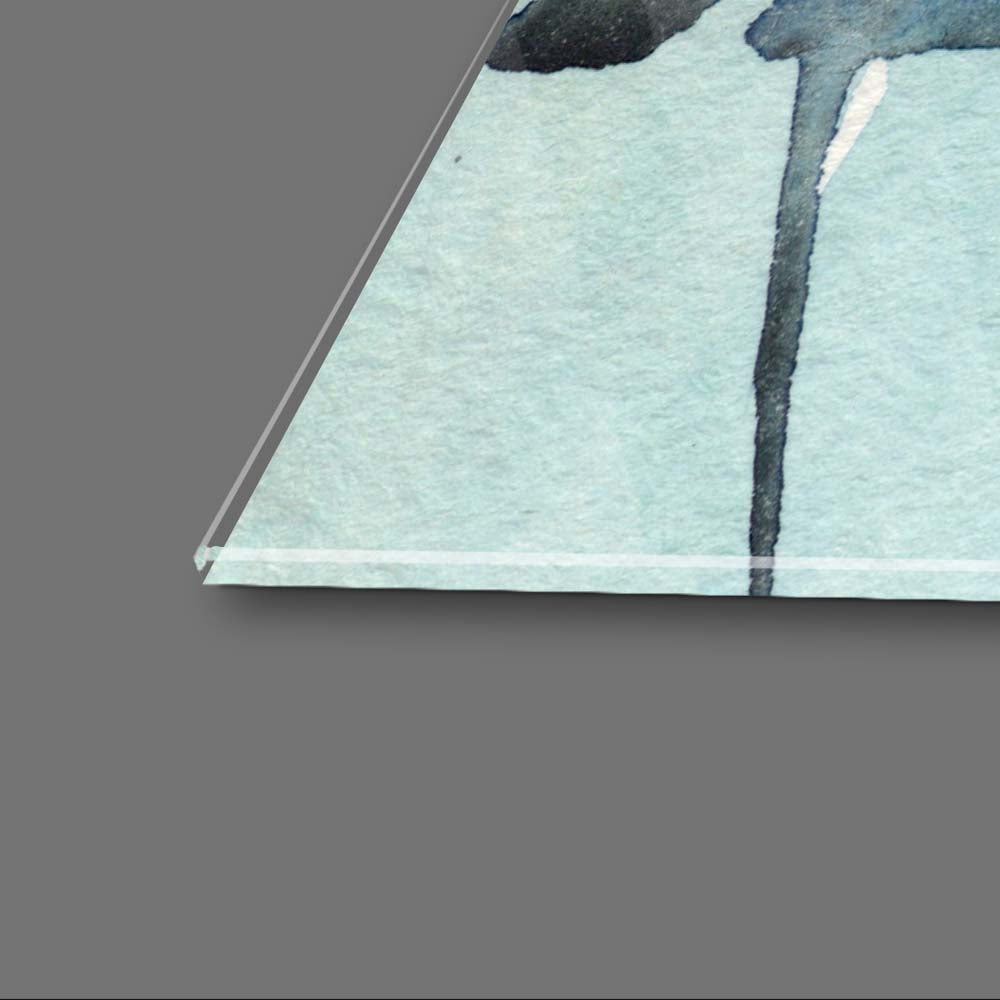 Cat under Water Glass Wall Art