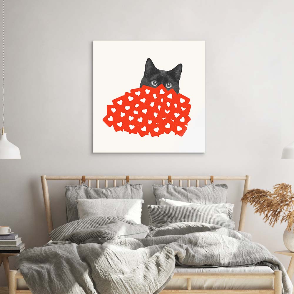 Celebrity Cat Glass Wall Art