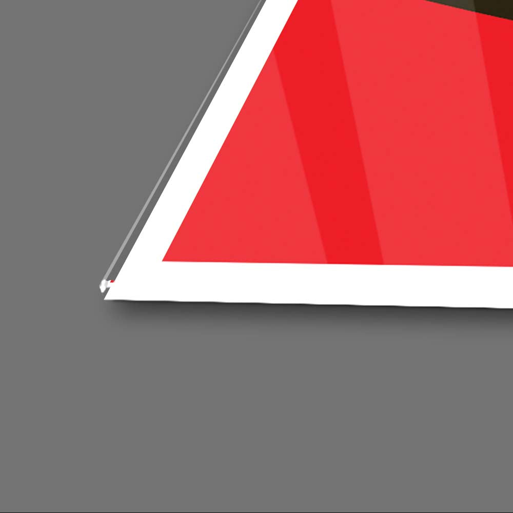 Champagne Retro Glass Wall Art