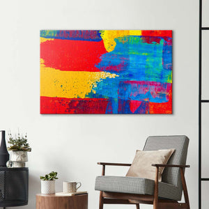 Contrasting Modern Abstract  Glass Wall Art