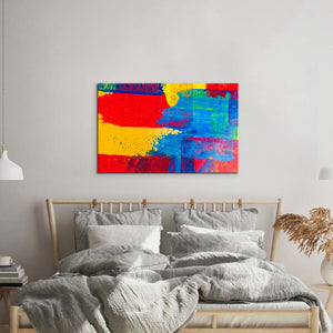 Contrasting Modern Abstract  Glass Wall Art