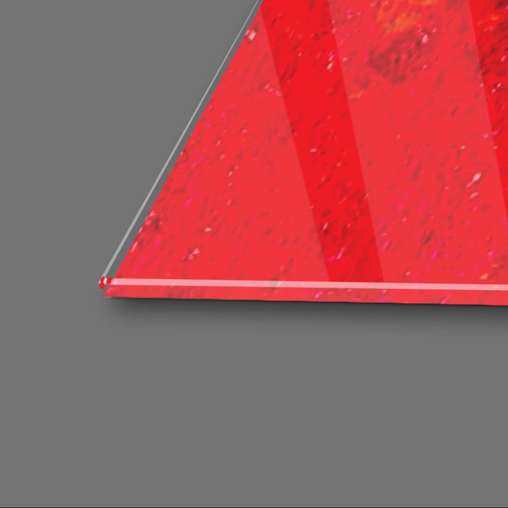 Contrasting Modern Abstract  Glass Wall Art