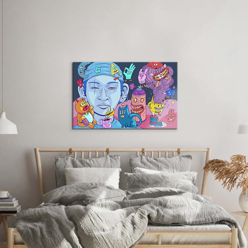 Crypto Buddies Glass Wall Art