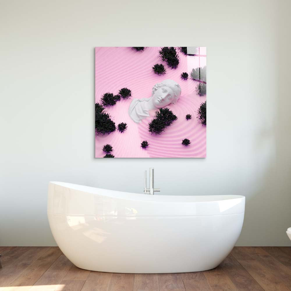 Drowning Aphrodite Glass Wall Art