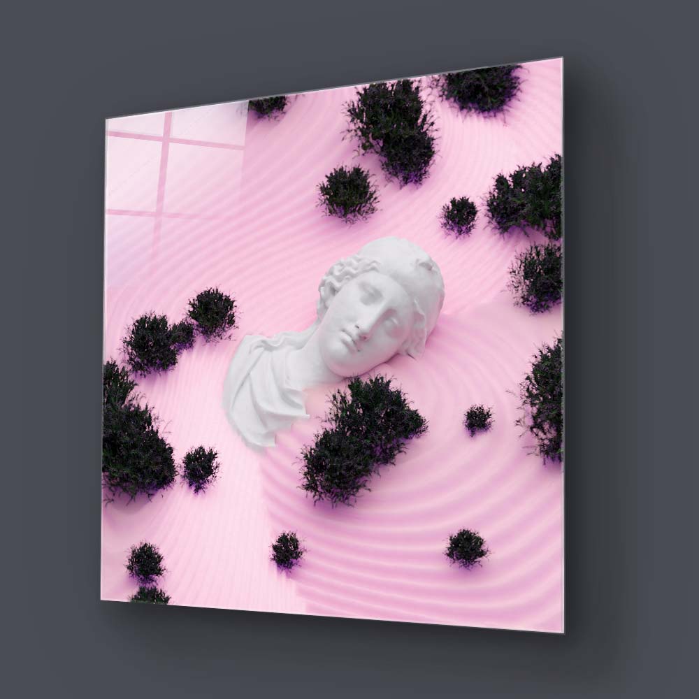 Drowning Aphrodite Glass Wall Art