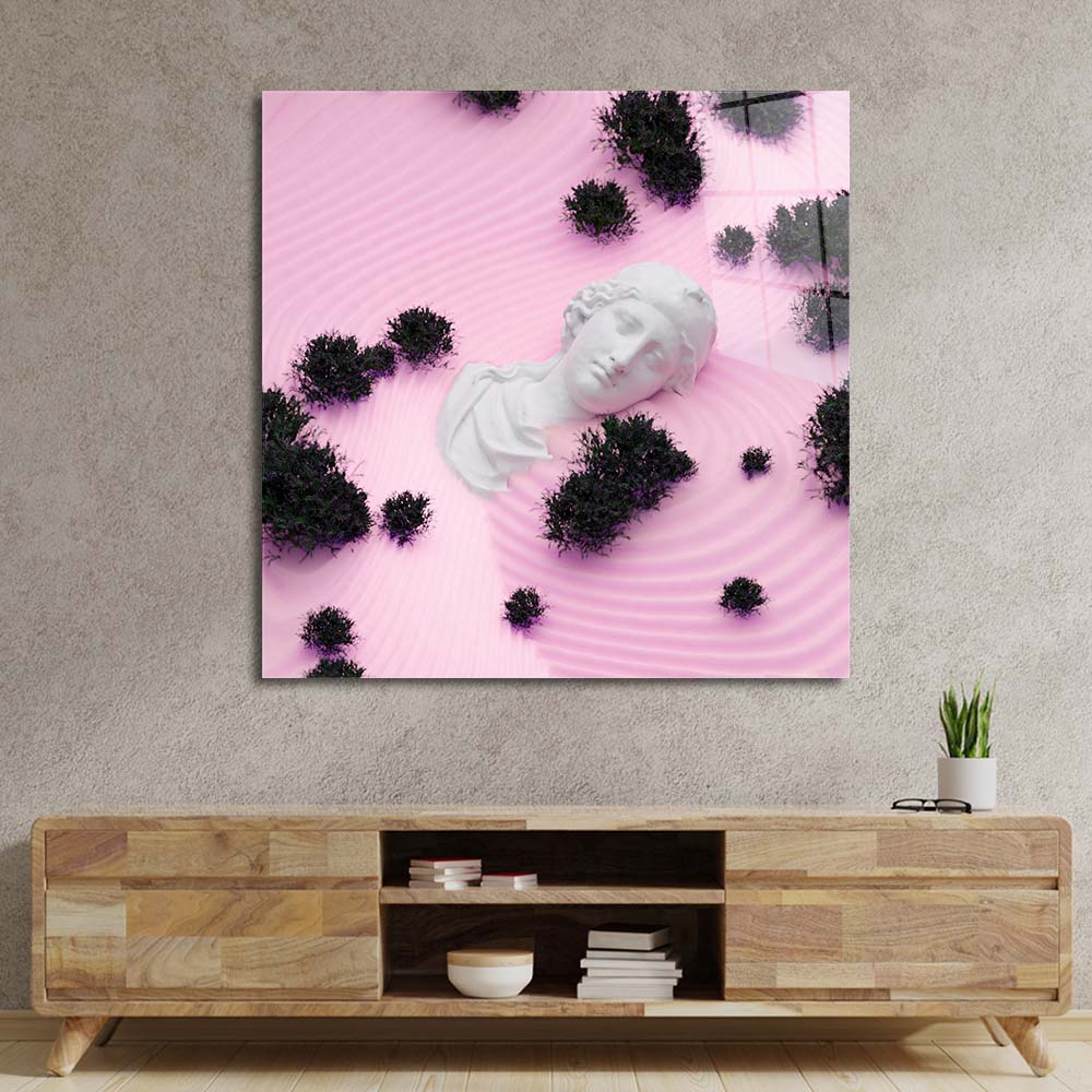 Drowning Aphrodite Glass Wall Art