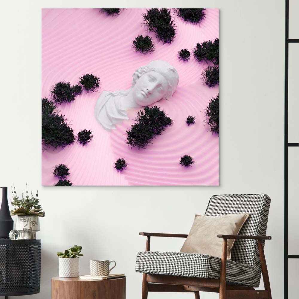 Drowning Aphrodite Glass Wall Art