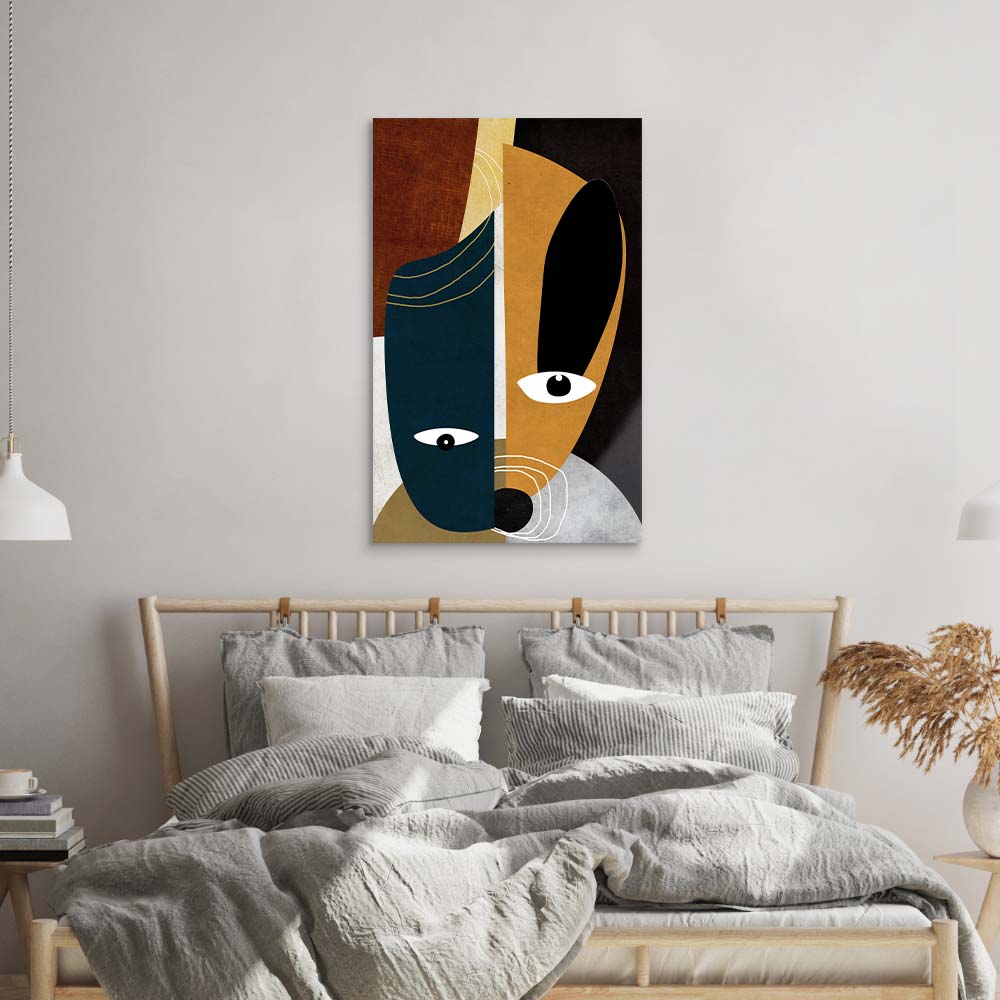 Gemini Dog Glass Wall Art