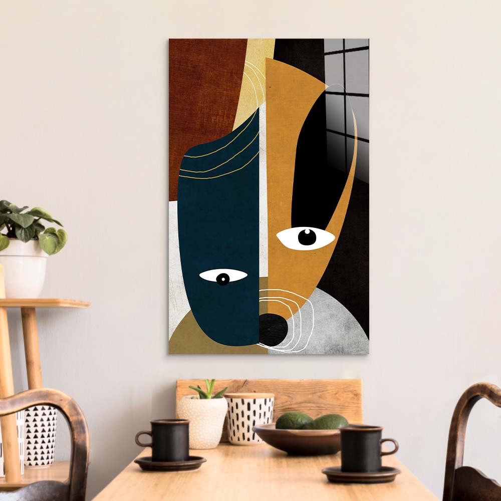 Gemini Dog Glass Wall Art