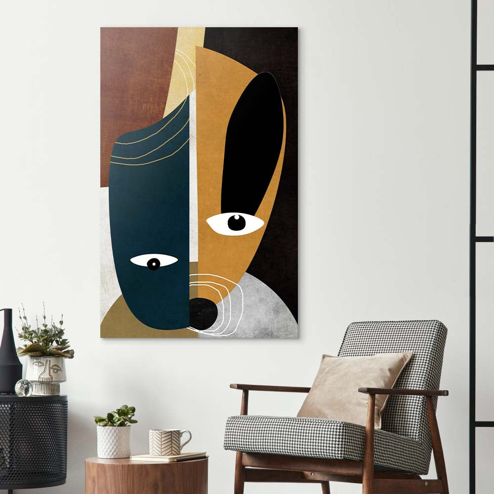 Gemini Dog Glass Wall Art