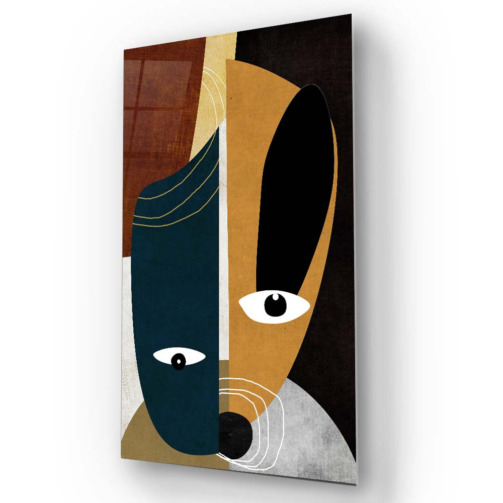 Gemini Dog Glass Wall Art