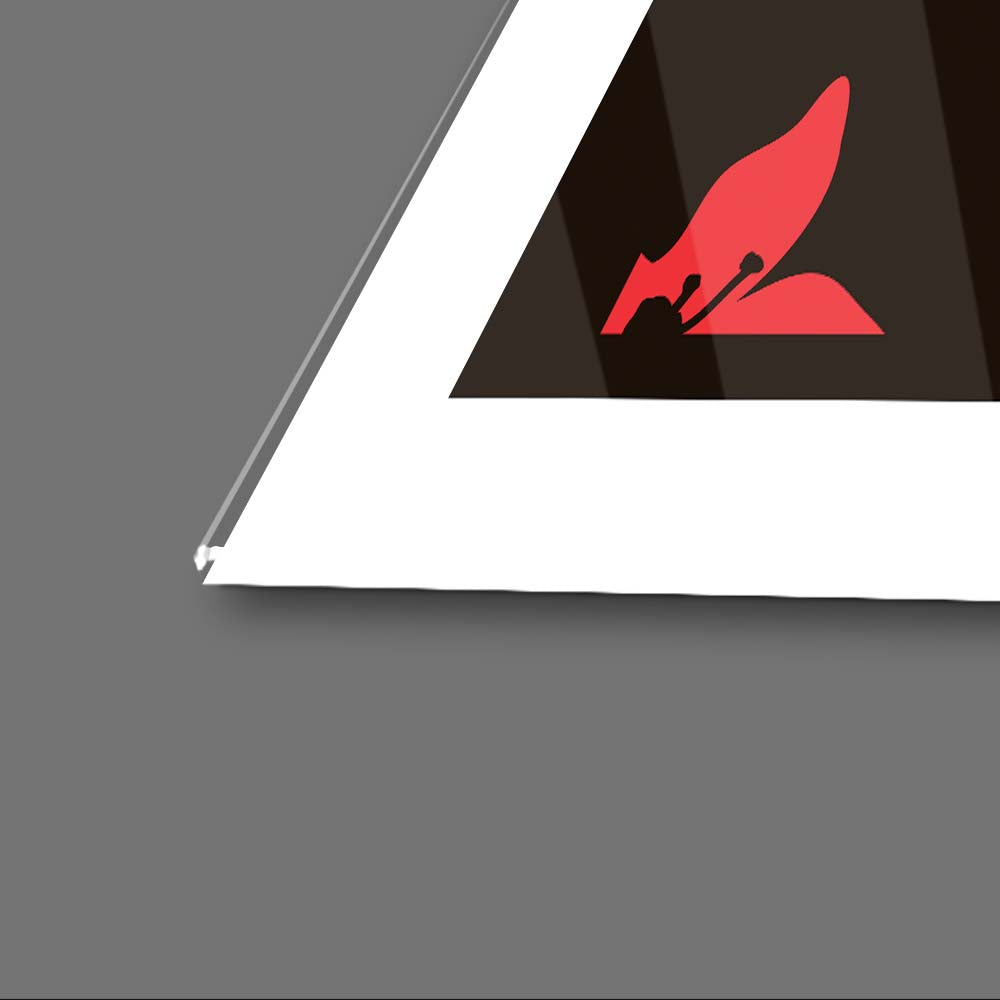 Girl in Paradise Retro Glass Wall Art