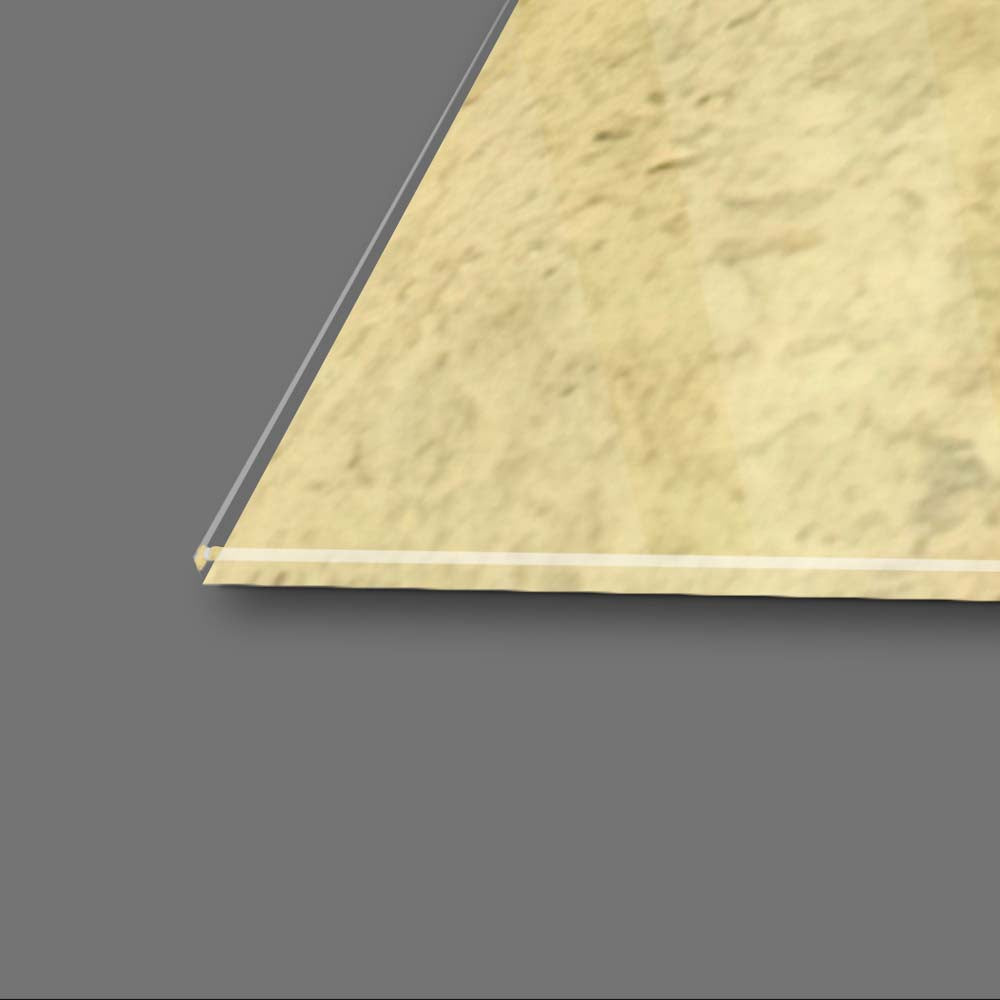 Grunge Paper Flowers Glass Wall Art