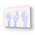 Holographic Hands Glass Wall Art