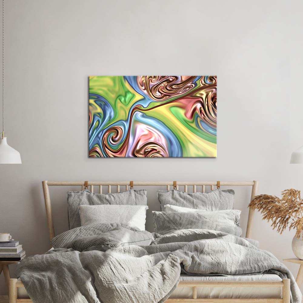 Holographic Oil Paint Glass Wall Art