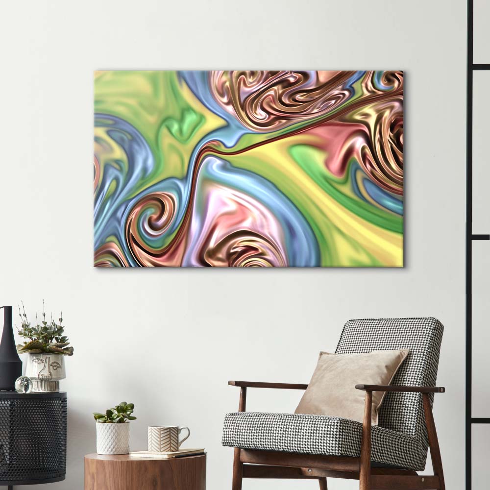 Holographic Oil Paint Glass Wall Art