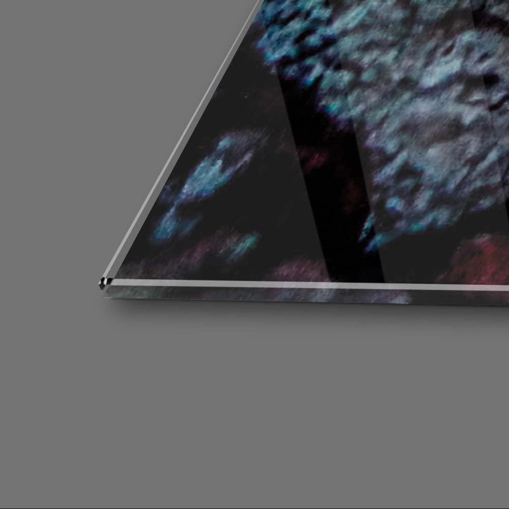 Hot Coals Glass Wall Art