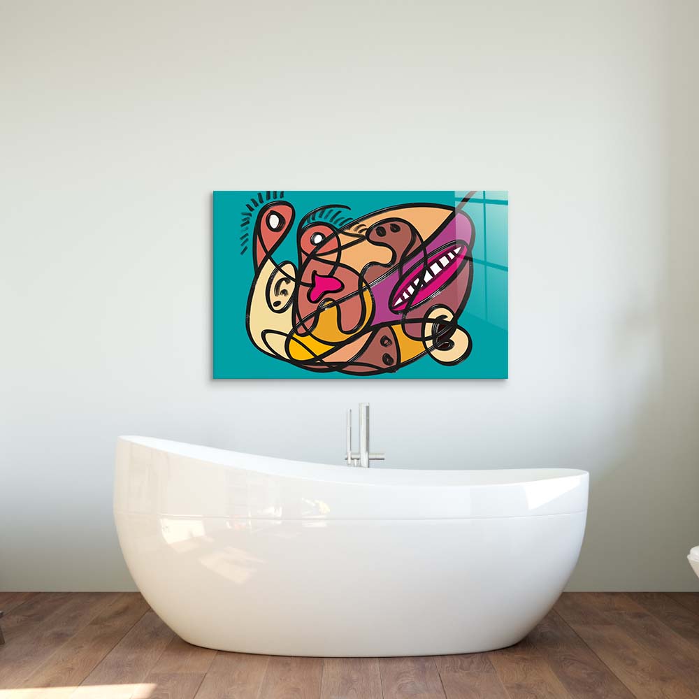 Love Under Lockdown Glass Wall Art