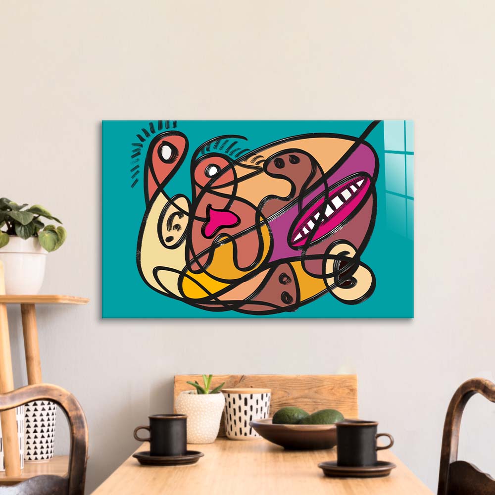 Love Under Lockdown Glass Wall Art