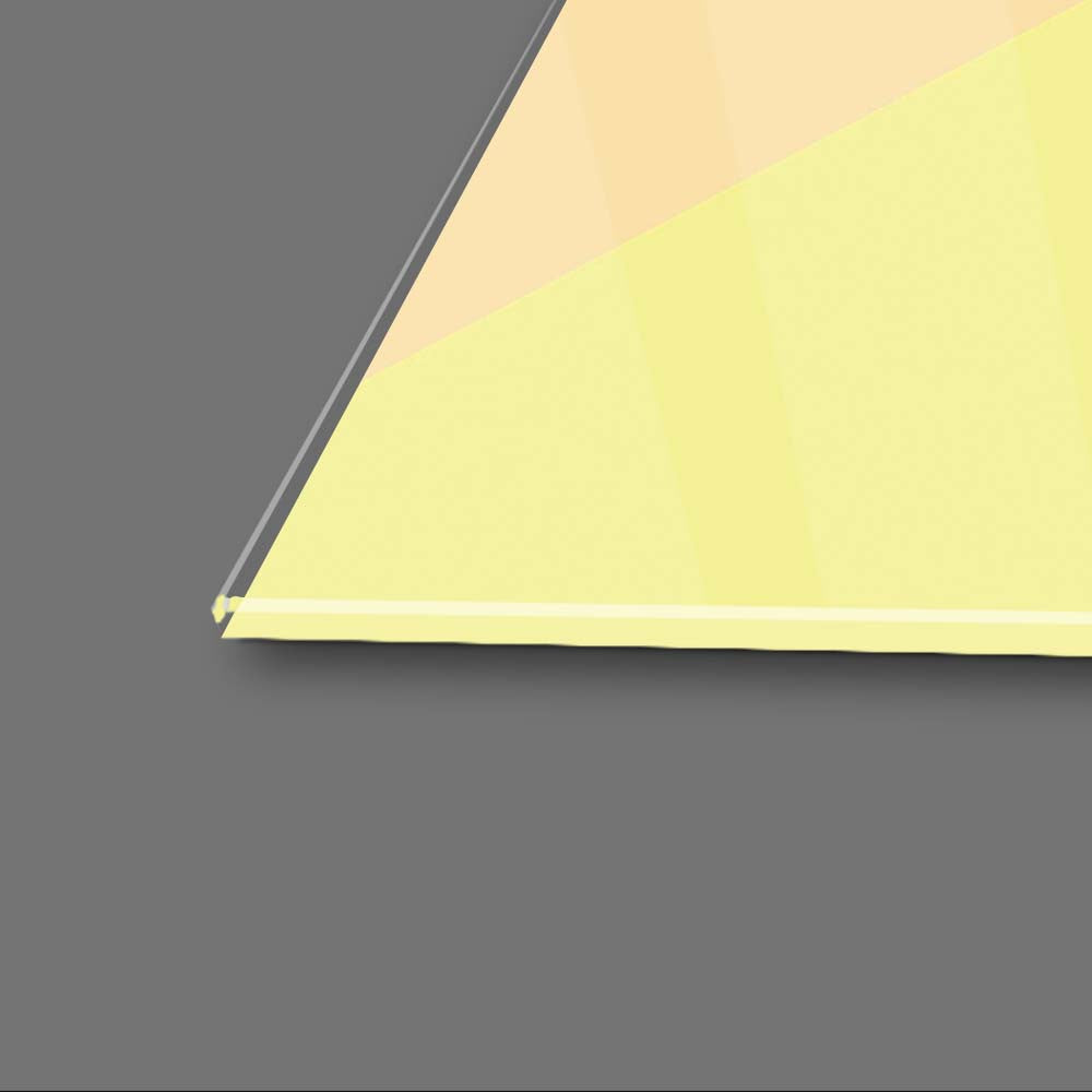 Neon Pop Art Girl Glass Wall Art