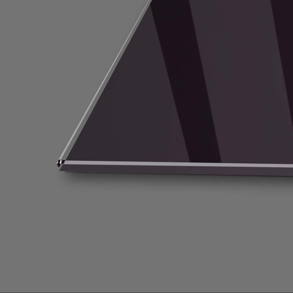 Neon Statue of David Glass Wall Art