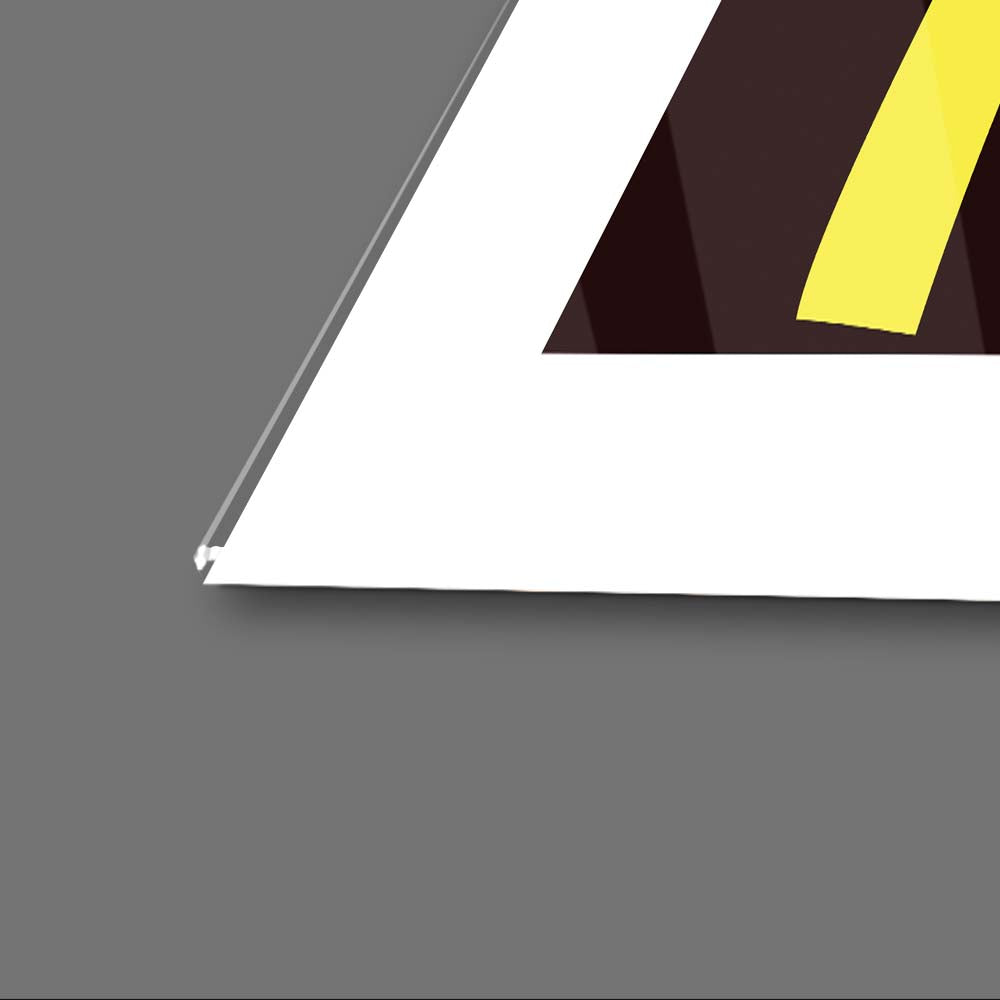 Not This Time! Glass Wall Art